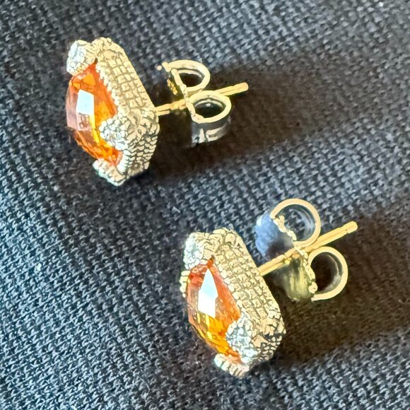 Stunning Citrine Earrings, Judith Ripka - Picture 2 of 4